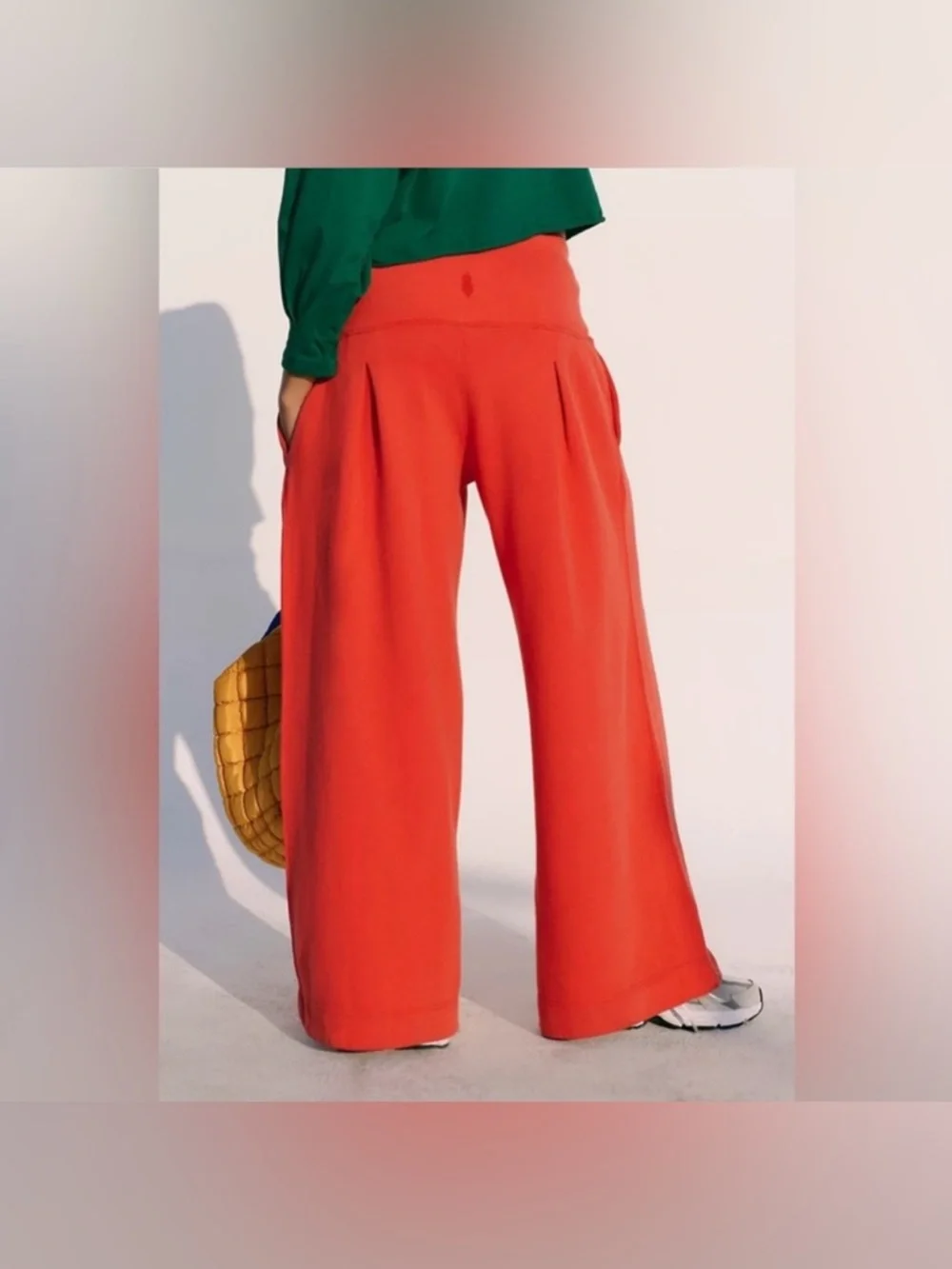 NWT Free People FP Movement Studio Siren Pants - Lava red - Small - Picture 3 of 8